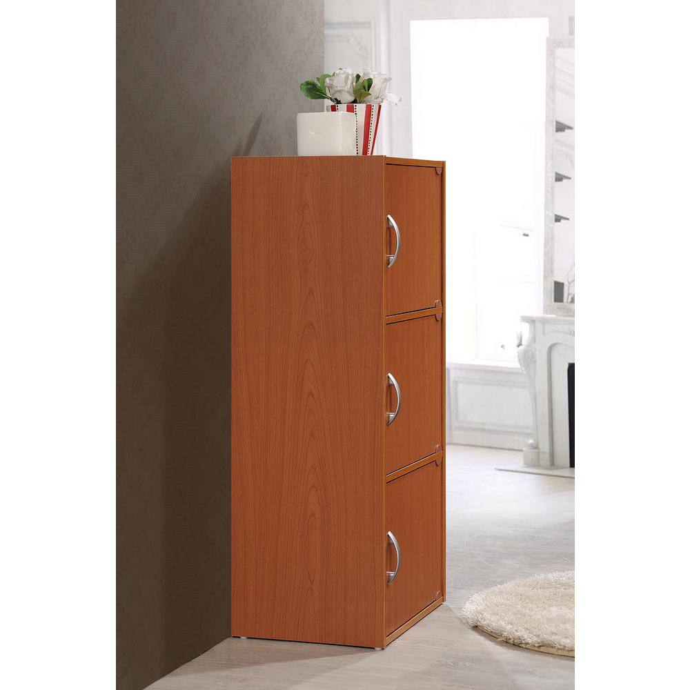 Versatile Kids' Black Storage Cabinet with Cubes and Doors