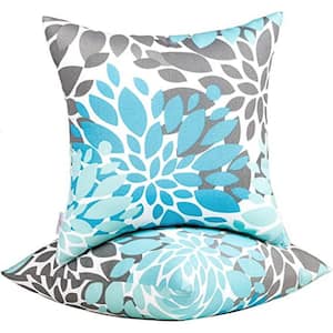 18 in. x 18 in. Outdoor Water Resistance Decorative Pillows with Inserts for Patio Furniture, Throw Pillow (Pack of 2)