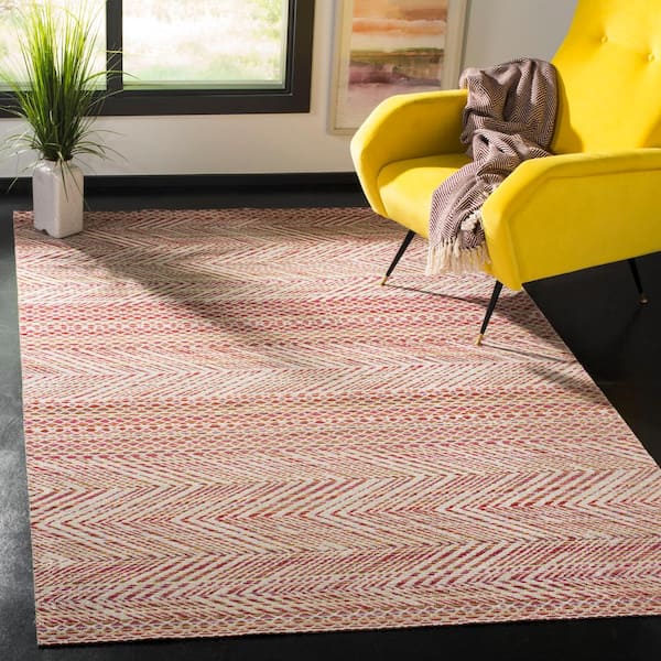 Montage Pink/Multi 8 ft. x 10 ft. Geometric Indoor/Outdoor Patio  Area Rug