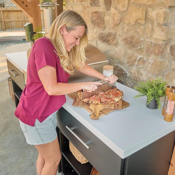 Backyard Discovery Timber Rock Propane Pizza Oven Outdoor Kitchen