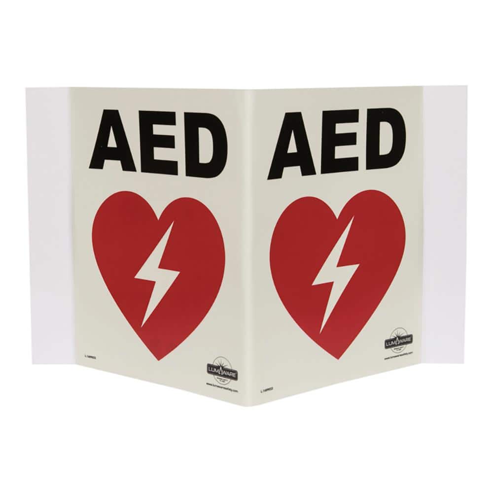 Illuminating AED Panoramic Sign EG-SIGN-AED-3D The Home