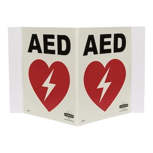 Illuminating AED Panoramic Sign
