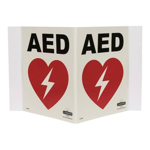 LumAware Illuminating AED Panoramic Sign