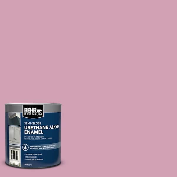 BEHR PREMIUM 1 qt. #M130-4 Raspberry Smoothie Semi-Gloss Enamel Urethane Alkyd Interior/Exterior Paint