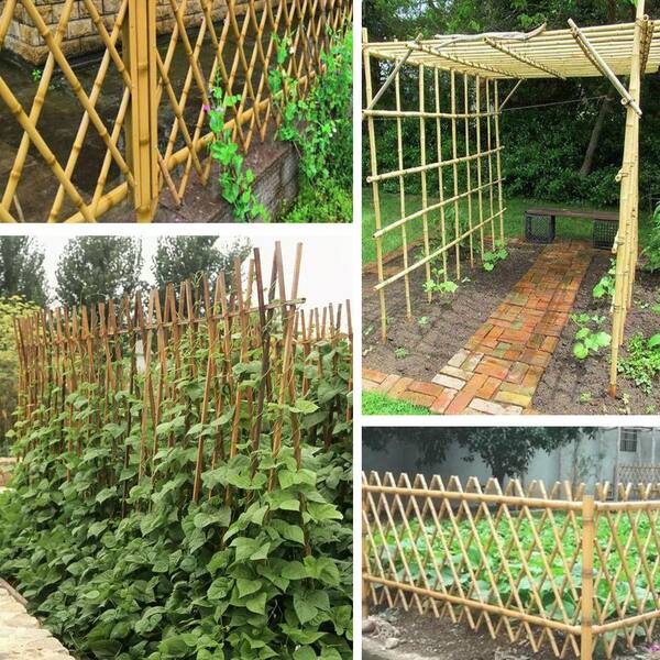 5 FT Bamboo Plant Support Garden Canes Bamboo Sticks Poles Pack Of 10 