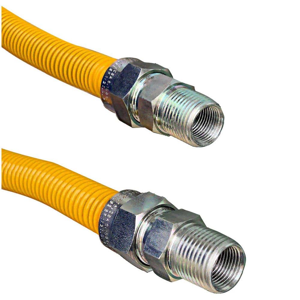 1/2 in. MIP x 1/2 in. MIP 48 in. Yellow Stainless Steel Gas Connector price history on PriceWatchPro