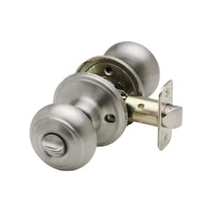 Colonial Satin Stainless Privacy Bed/Bath Door Knob