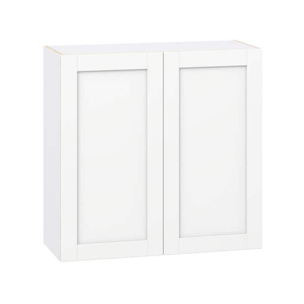 Milton 36 in. W x 14 in. D x 35 in. H Assembled Shaker Wall Kitchen Cabinet in Bright White