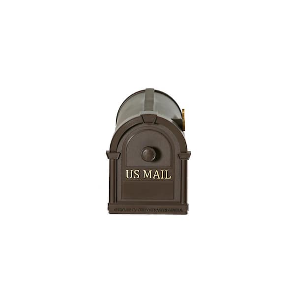 Large Post Mount Mailbox Hampton White Durable Postal US Mail Plastic No Rust
