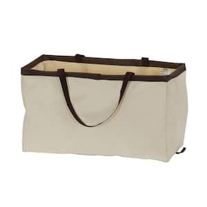 Rectangle Krush Container, Natural with Brown Trim