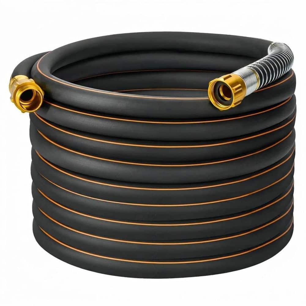 5/8 in. x 50 ft. Heavy Duty Flexible Hybrid Rubber Garden Hose High Flow No Memory Leak Resistant Water Hose price history on PriceWatchPro