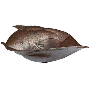 Two Fish Hammered Copper Vessel Sink in Oil Rubbed Bronze