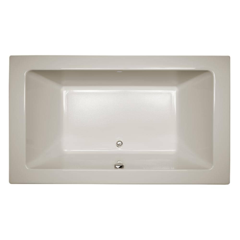 SIA 72 in. x 42 in. Acrylic Rectangular Drop-in Whirlpool Bathtub in Oyster -  JACUZZI, GM80969