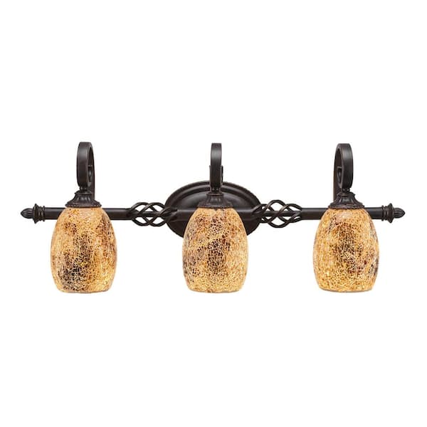 Unbranded Bridgewater 29.75 in. 3-Light Dark Granite Vanity Light