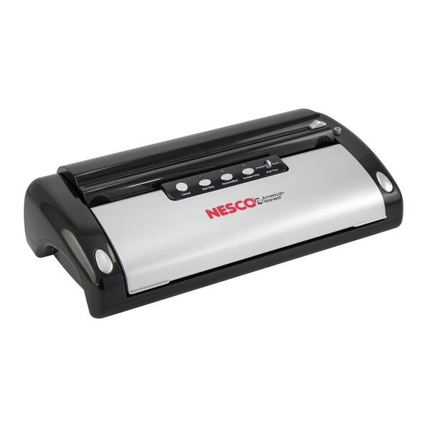 Nesco Black Food Vacuum Sealer with Bag Cutter VS-02 - The Home Depot