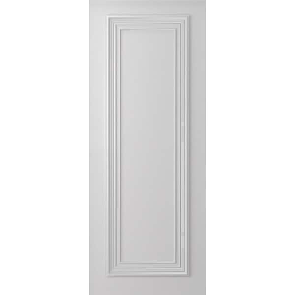 Palazzo 1 28 in. x 96 in. No Bore Primed Solid Composite Core Wood Interior Door Slab
