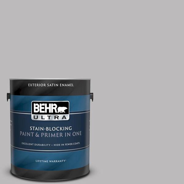 BEHR ULTRA 1 gal. #UL250-10 Grape Creme Satin Enamel Exterior Paint and Primer in One