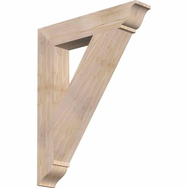 Ekena Millwork 5-1/2 in. x 40 in. x 32 in. Douglas Fir Traditional Smooth Bracket