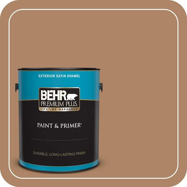 BEHR PREMIUM PLUS 1 gal. #PMD-51 Cardamom Satin Enamel Exterior Paint & Primer