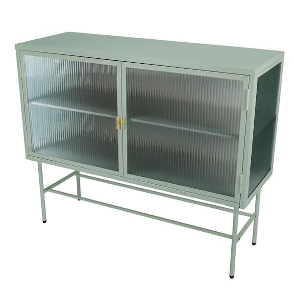 Unbranded 43.3 in. W x 15.7 in. D x 36 in. H Bathroom Green Linen Cabinet