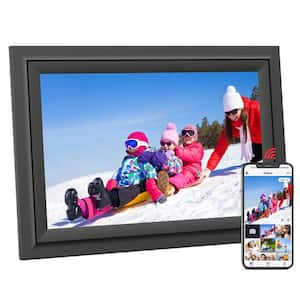 10.1 in. Black Multifunction Electronic Digital Picture Frame 2. 4Ghz Wifi, IPS HD Touch Screen with 16gb Memory, App