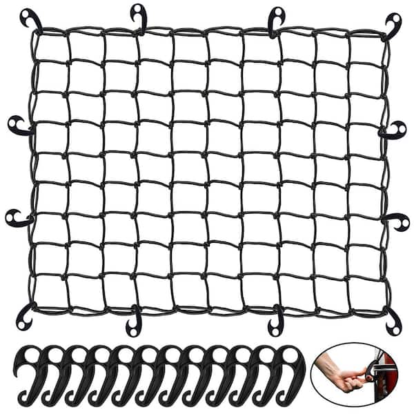 Mockins 35 in. x 39 in. Heavy-Duty Bungee Cargo Net - Stretches to 39 in. x  65 in. MA-45 - The Home Depot