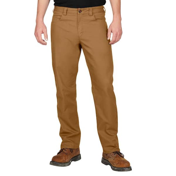 Milwaukee Men's 38 in. x 30 in. Khaki Cotton/Polyester/Spandex Flex Work Pants with 6 Pockets