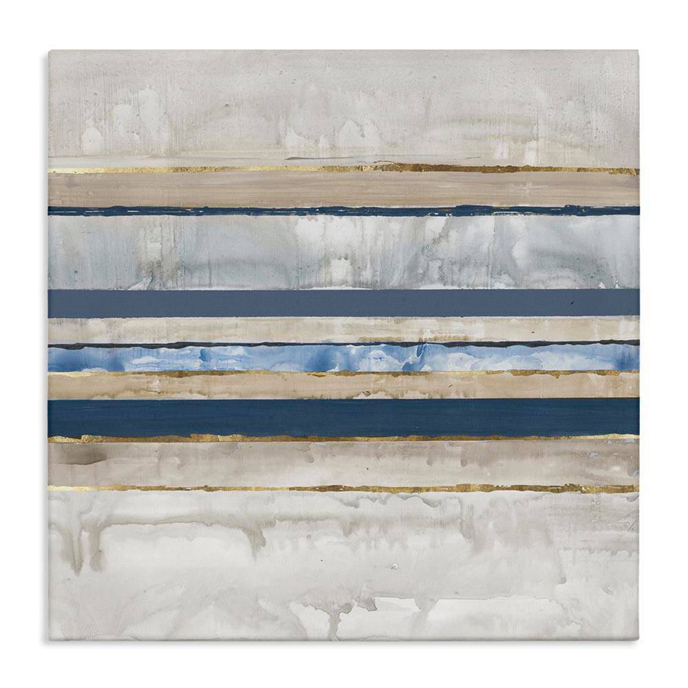 Nautical Tone Stripes by Lera Unframed Abstract Graphic Art Print 17 in. x 17 in. price history on PriceWatchPro