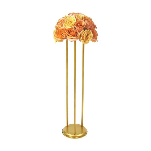 YIYIBYUS 31.5 in. x 7.87 in. x 7.87 in. Outdoor Gold Metal