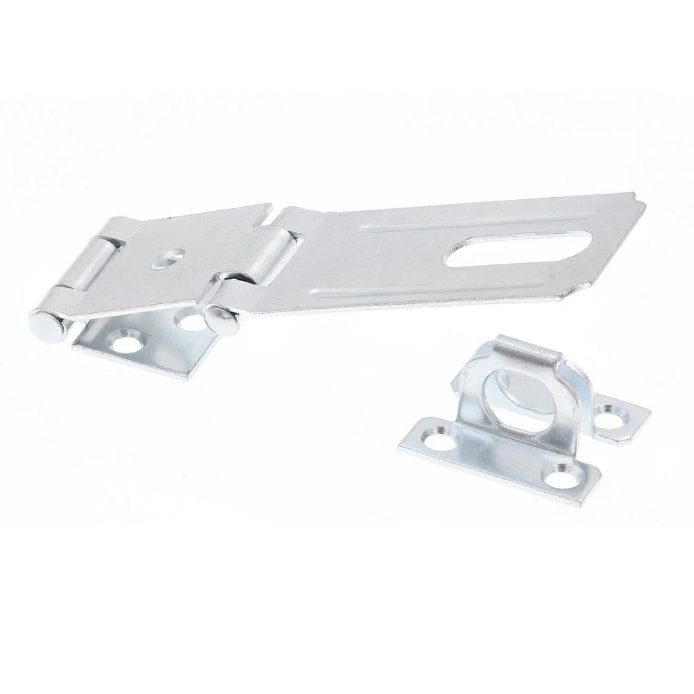 Door and Gate Double Safety Hasp Hinge Latch with Fixed Staple 3-1/2 inch with Screws Zinc Plated (Single Pack) price history on PriceWatchPro
