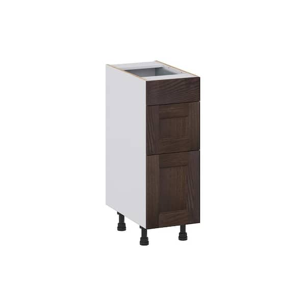 J COLLECTION Lincoln Chestnut Solid Wood Assembled 12 in. W x 34.5 in ...