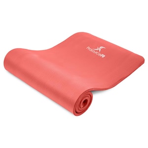 PROSOURCEFIT All Purpose Pink 72 in. L x 24 in. W x 0.25 in. T Original  Exercise Yoga Mat with Carrying Straps, Non Slip (12 sq. ft.)