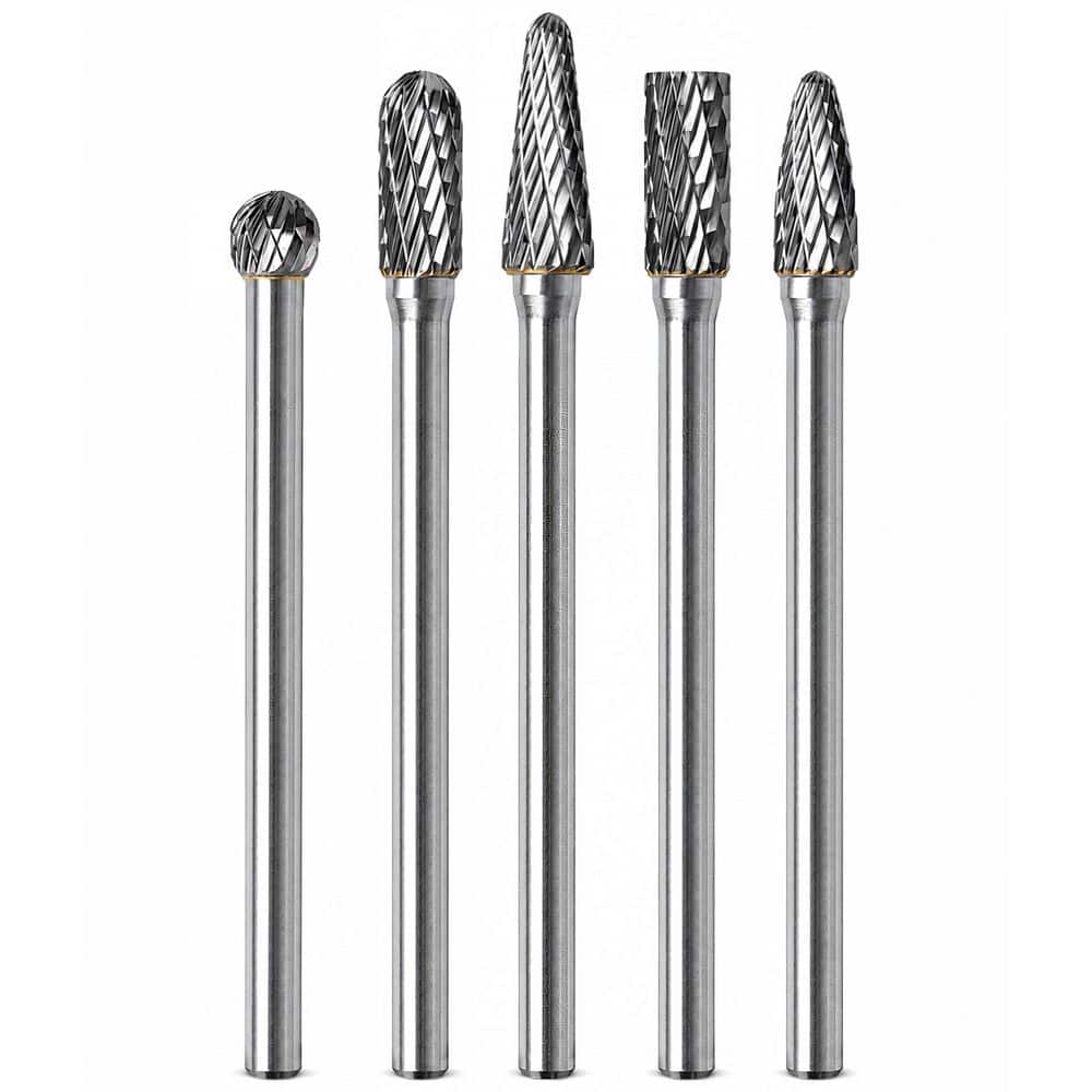 4.3 in. Long-Reach Double-Cut Tungsten Carbide Rotary Burr Set with 1/4 in. Shank (5-Piece) price history on PriceWatchPro