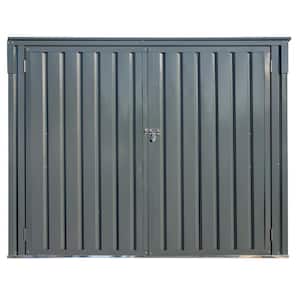 6 ft. x 3 ft. Grey Metal Storage Shed With Pent Style Roof 16.7 Sq. Ft.