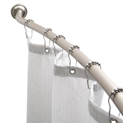 Curved - Shower Curtain Rods - Shower Accessories - The Home Depot