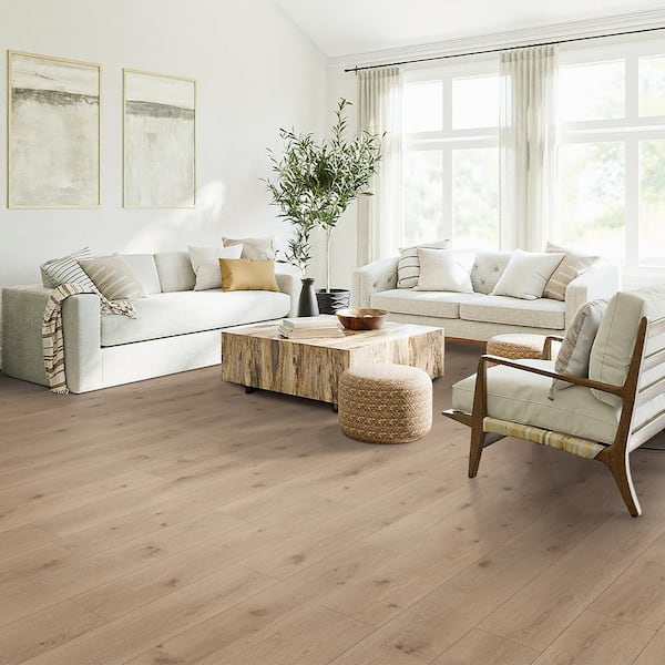 Batiste Lane Oak 12 mm T x 7.56 in. W Waterproof Laminate Wood Flooring (15.95 sq. ft./case)
