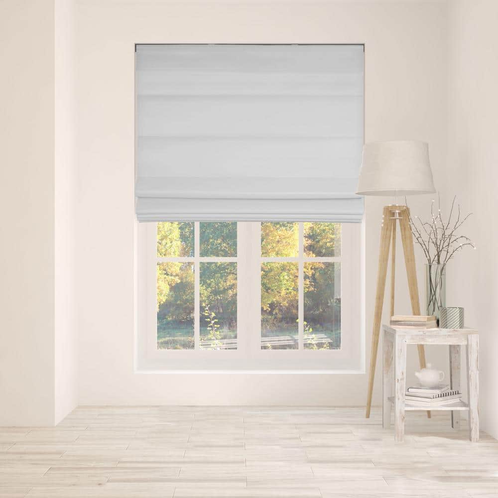 Gray Cordless Bottom Up Light Filtering with Backing Fabric Roman Shades 40 in. W x 60 in. L price history on PriceWatchPro