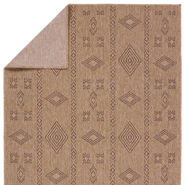 Sahel 3 ft. x 8 ft. Tribal Brown Indoor/Outdoor Area Rug