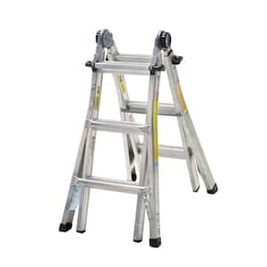 14 ft. Reach Aluminum Telescoping Multi-Position Ladder with 300 lb. Load Capacity Type IA Duty Rating