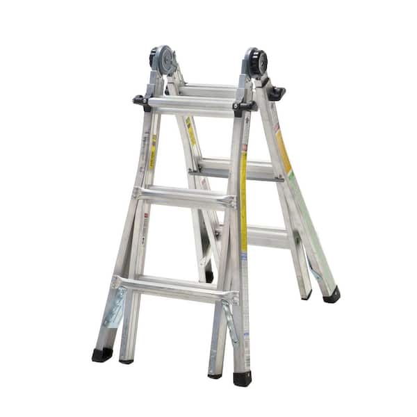 Cosco 14 ft. Reach Aluminum Telescoping Multi-Position Ladder with 300 lb. Load Capacity Type IA Duty Rating