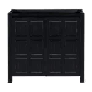 36 in. W x 18 in. D x 33 in. H Freestanding Bath Vanity Cabinet without Top in Espresso