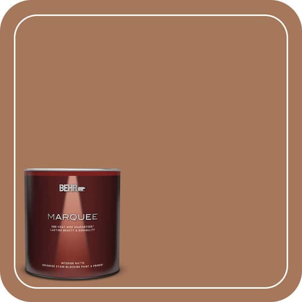 BEHR MARQUEE 1 qt. #240F-5 Toasted Chestnut Matte Interior Paint & Primer