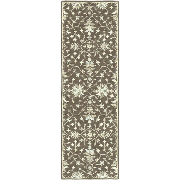 Artistic Weavers Zari Chocolate 3 ft. x 12 ft. Indoor Runner Rug