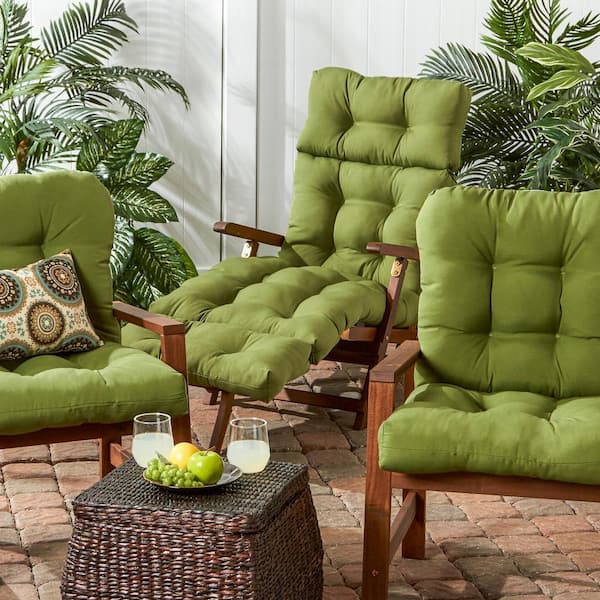 Greendale Home Fashions Solid, Green Outdoor Furniture Cushions