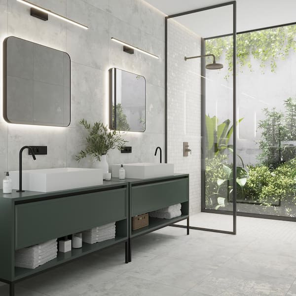 Apollo Tile Aureate White Dove 11-3/4-in x 11-3/4-in Natural Porcelain Uniform Squares Floor and Wall Tile (7.62-sq. ft/ Carton)