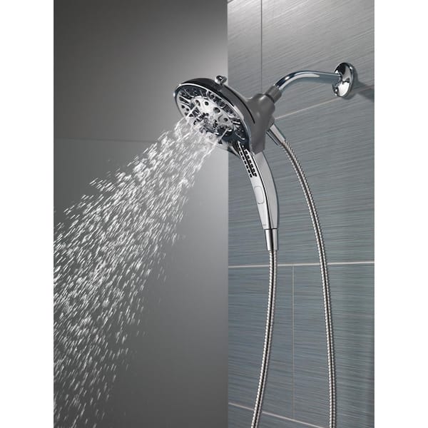 Delta 5-Spray Settings Wall Mount Handheld Shower Head 1.75 GPM in Matte  Black 75511BL - The Home Depot