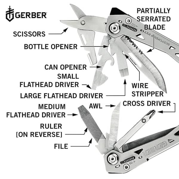 Gerber Suspension NXT 15-N-1 Multi-Tool with Pocket Clip 31-003634