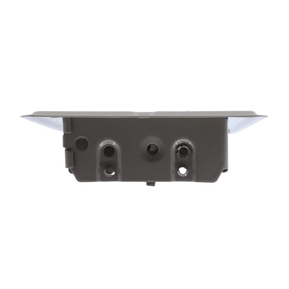 Brown Steel Floor Register with Louvered Design, 4x8 Inch