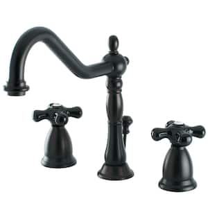 Duchess 2-Handle 8 in. Widespread Bathroom Faucets with Brass Pop-Up in Oil Rubbed Bronze