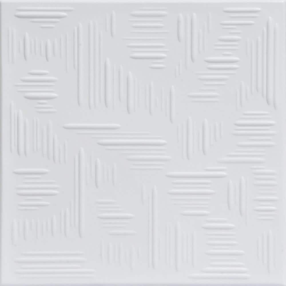 Country Wheat Ultra-Pure White 1.6 ft. x 1.6 ft. Decorative Foam Glue Up Ce